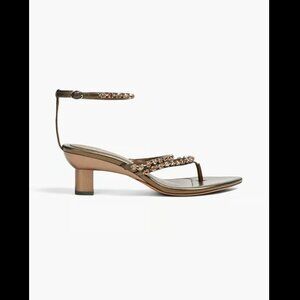 3.1 PHILLIP LIM Verona crystal-embellished sandals Army green Size 39